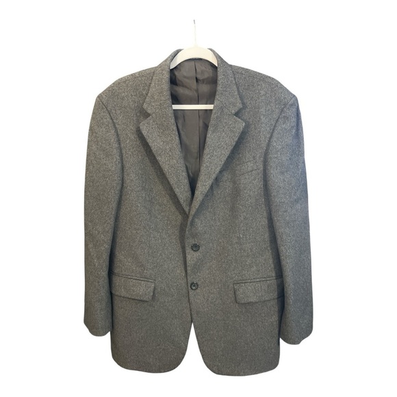 Oscar de la Renta Other - Oscar de la Renta Gray Wool & Cashmere Sport Coat Blazer -‎ Men's 42 S BU3